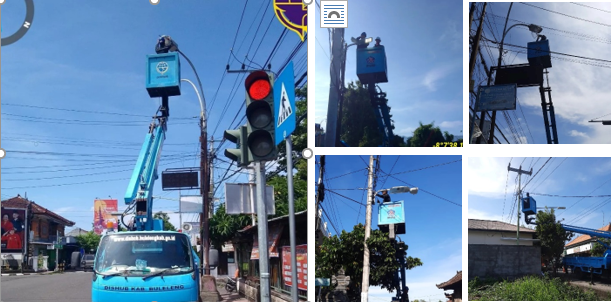 Dishub Atensi Perbaikan Lampu dan Service Panel PJU di Dalam Kota Singaraja